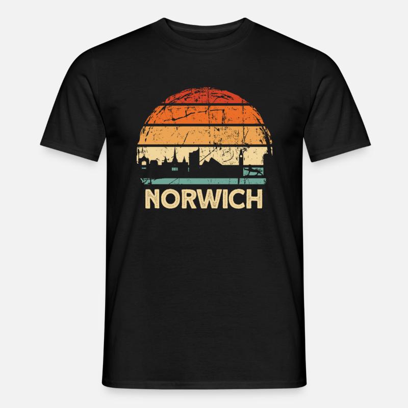 Norwich - Männer T-Shirt - Schwarz