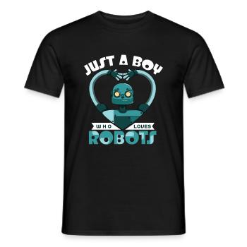 Roboter - Männer T-Shirt - Schwarz - Vorne - AI Model Male 178 light (178cm)