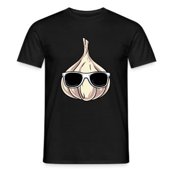 Knoblauch Knoblauchbrot Geschenk - Männer T-Shirt - Schwarz - Vorne - AI Model Male 178 light (178cm)