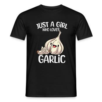 Knoblauch Knoblauchbrot Geschenk - Männer T-Shirt - Schwarz - Vorne - AI Model Male 178 light (178cm)