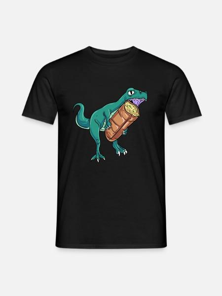 Knoblauch Knoblauchbrot Geschenk - Männer T-Shirt - Schwarz