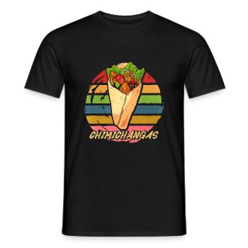 Chimichangas Chimichanga Burrito Mexikanisches Ess - Männer T-Shirt - Schwarz - Vorne - AI Model Male 178 light (178cm)