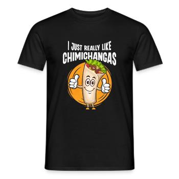 Chimichangas Chimichanga Burrito Mexikanisches Ess - Männer T-Shirt - Schwarz - Vorne - AI Model Male 178 light (178cm)