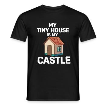 Tiny House - Männer T-Shirt - Schwarz - Vorne - AI Model Male 178 light (178cm)