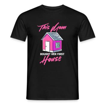Erstes Haus Mama Geschenk - Männer T-Shirt - Schwarz - Vorne - AI Model Male 178 light (178cm)