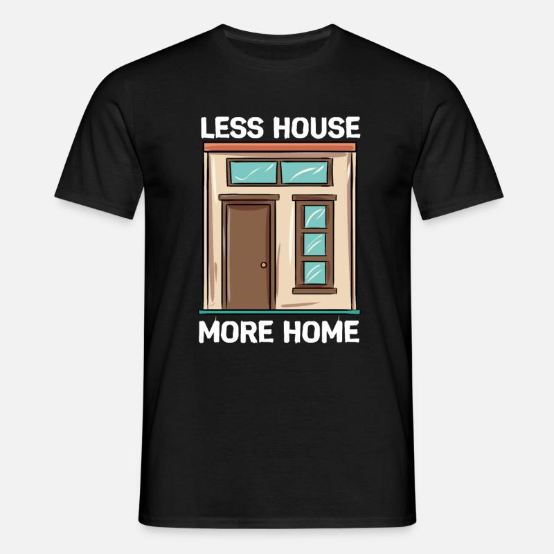 Tiny House - Männer T-Shirt - Schwarz