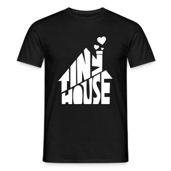 Tiny House - Männer T-Shirt - Schwarz - Vorne - AI Model Male 178 light (178cm)
