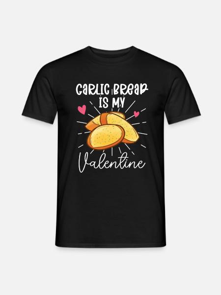Garlic Garlic Bread Food Gift - Men's T-Shirt - black