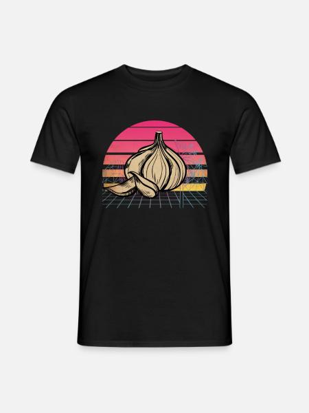 Garlic Garlic Bread Food Gift - Men's T-Shirt - black
