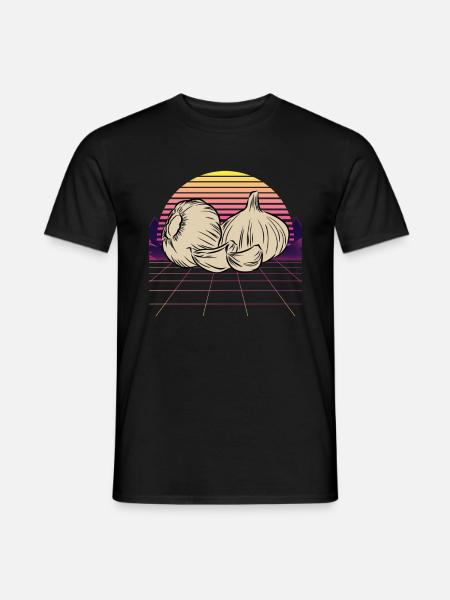 Garlic Garlic Bread Food Gift - Men's T-Shirt - black
