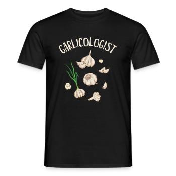 Knoblauch Knoblauchbrot Essen Geschenk - Männer T-Shirt - Schwarz - Vorne - AI Model Male 178 light (178cm)