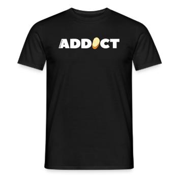 Garlic Garlic Bread Food Gift - Men's T-Shirt - black - Front - AI Model Male 178 light (178cm)