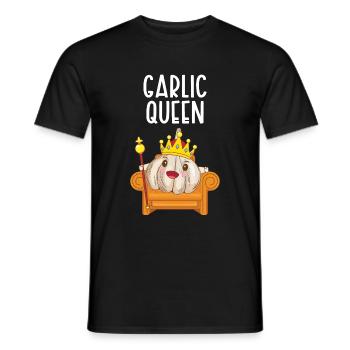 Garlic Garlic Bread Food Gift - Men's T-Shirt - black - Front - AI Model Male 178 light (178cm)