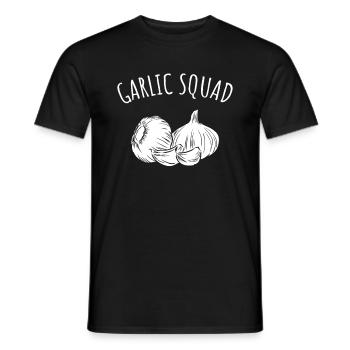 Garlic Garlic Bread Food Gift - Men's T-Shirt - black - Front - AI Model Male 178 light (178cm)