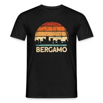 Bergamo - Männer T-Shirt - Schwarz - Vorne - AI Model Male 178 light (178cm)
