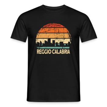 Reggio de Calabre - T-shirt homme - noir - Devant - AI Model Male 178 light (178cm)