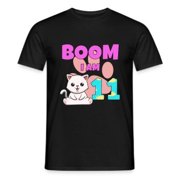11. Geburtstag - Männer T-Shirt - Schwarz - Vorne - AI Model Male 178 light (178cm)