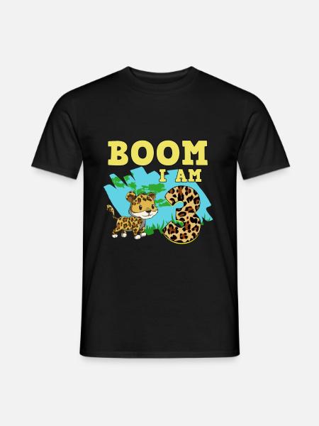 3rd birthday Jaguar - Men's T-Shirt - black