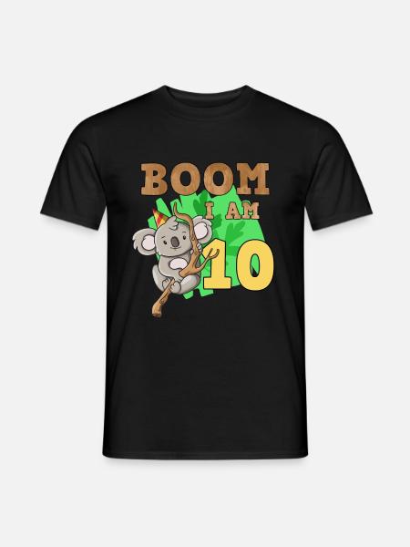 10th birthday koala - Men's T-Shirt - black