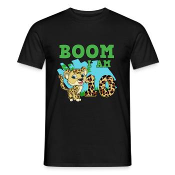 10th Birthday Leopard - Men's T-Shirt - black - Front - AI Model Male 178 light (178cm)