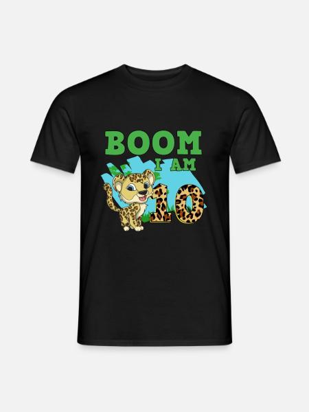 10th Birthday Leopard - Men's T-Shirt - black