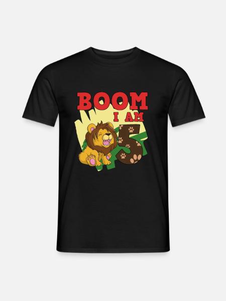 5th birthday - Men's T-Shirt - black