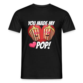 Du hast meine Pop-Liebe gemacht - Männer T-Shirt - Schwarz - Vorne - AI Model Male 178 light (178cm)