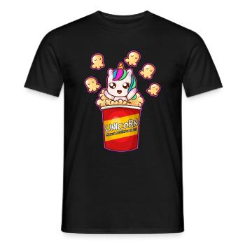 Einhorn Magical Buttery Goodness - Männer T-Shirt - Schwarz - Vorne - AI Model Male 178 light (178cm)