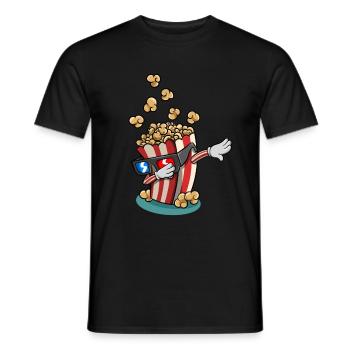 Popcorn tupfen - Männer T-Shirt - Schwarz - Vorne - AI Model Male 178 light (178cm)