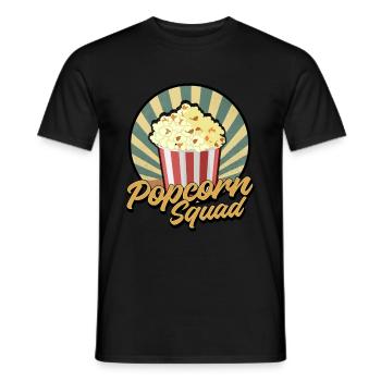 Popcorn-Kader - Männer T-Shirt - Schwarz - Vorne - AI Model Male 178 light (178cm)