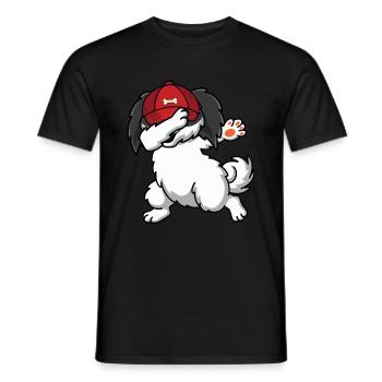Shih Tzu - Männer T-Shirt - Schwarz - Vorne - AI Model Male 178 light (178cm)