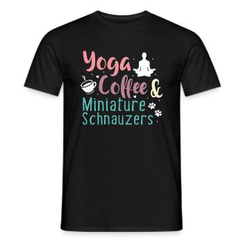 Zwergschnauzer - Männer T-Shirt - Schwarz - Vorne - AI Model Male 178 light (178cm)
