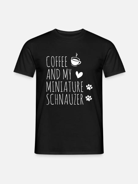 Zwergschnauzer - Männer T-Shirt - Schwarz