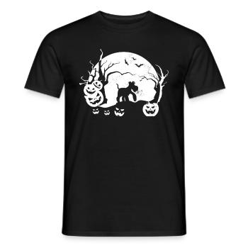 Zwergschnauzer - Männer T-Shirt - Schwarz - Vorne - AI Model Male 178 light (178cm)