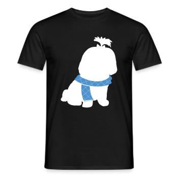 Shih Tzu - Männer T-Shirt - Schwarz - Vorne - AI Model Male 178 light (178cm)