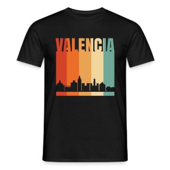 Valencia - Men's T-Shirt - black - Front - AI Model Male 178 light (178cm)