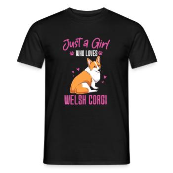 Welsh Corgi - Männer T-Shirt - Schwarz - Vorne - AI Model Male 178 light (178cm)