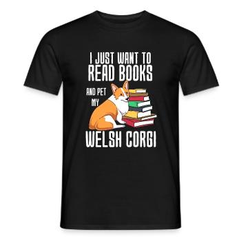 Welsh Corgi - Männer T-Shirt - Schwarz - Vorne - AI Model Male 178 light (178cm)