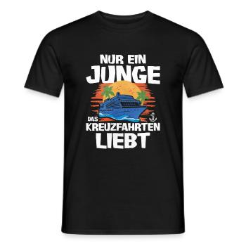 Kreuzfahrt - Männer T-Shirt - Schwarz - Vorne - AI Model Male 178 light (178cm)