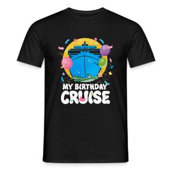Kreuzfahrt - Männer T-Shirt - Schwarz - Vorne - AI Model Male 178 light (178cm)