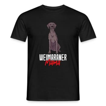 Weimaraner - T-shirt homme - noir - Devant - AI Model Male 178 light (178cm)