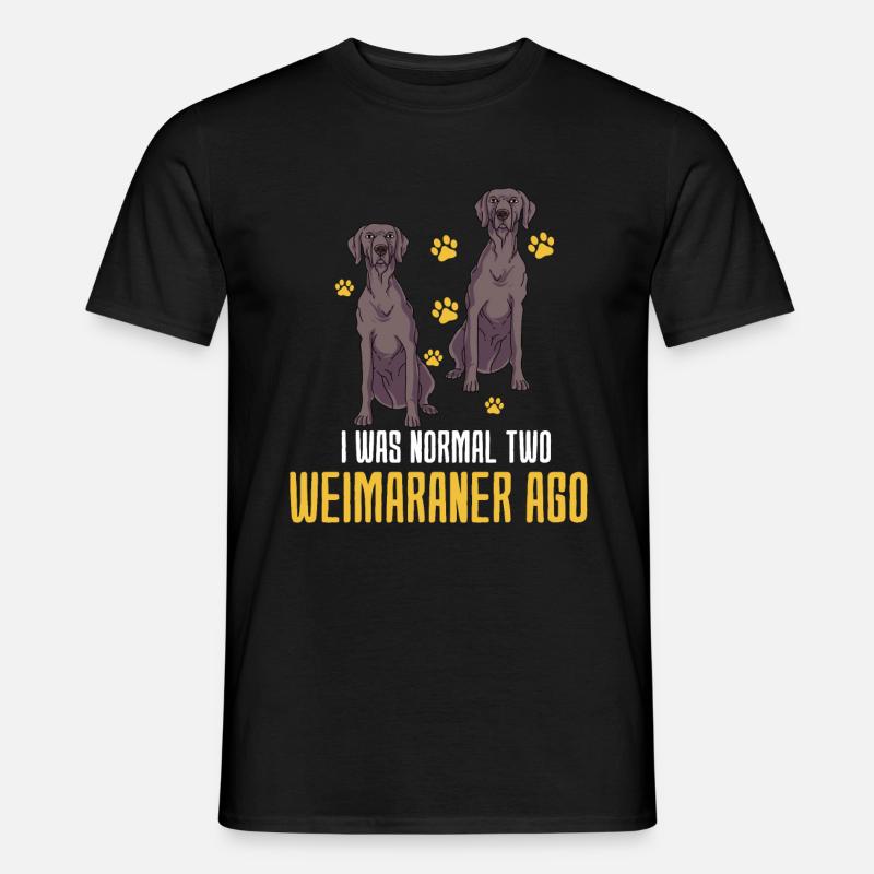 Weimaraner - Männer T-Shirt - Schwarz