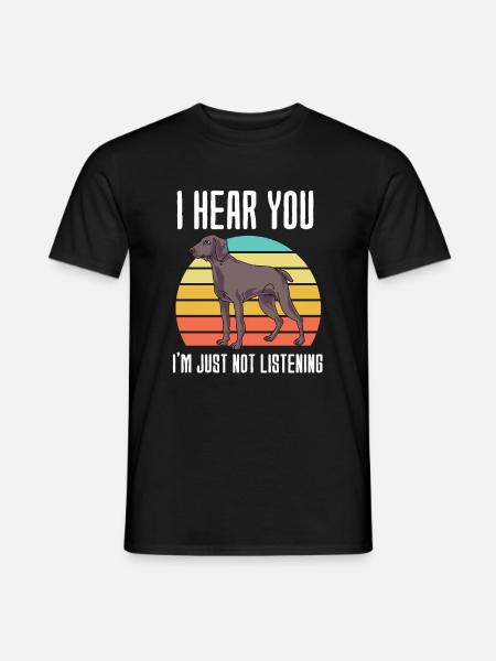 Weimaraner - Men's T-Shirt - black