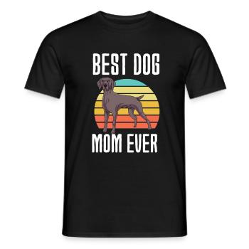 Weimaraner - T-shirt homme - noir - Devant - AI Model Male 178 light (178cm)