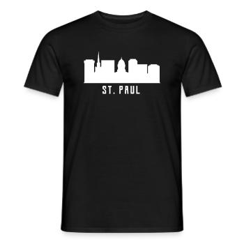 Horizon de St Paul - T-shirt homme - noir - Devant - AI Model Male 178 light (178cm)