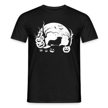 Corgi gallois - T-shirt homme - noir - Devant - AI Model Male 178 light (178cm)