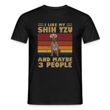 Weimaraner - T-shirt homme - noir - Devant - AI Model Male 178 light (178cm)