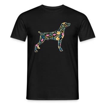 Weimaraner - T-shirt homme - noir - Devant - AI Model Male 178 light (178cm)