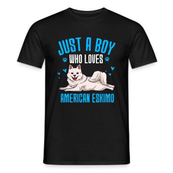 Esquimau d’Amérique - T-shirt homme - noir - Devant - AI Model Male 178 light (178cm)
