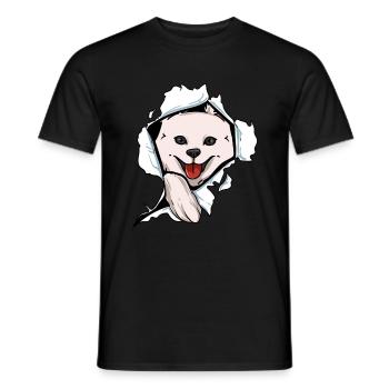 Esquimau d’Amérique - T-shirt homme - noir - Devant - AI Model Male 178 light (178cm)